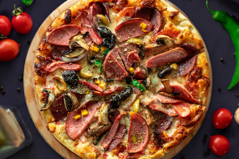 Classic Margherita pizza